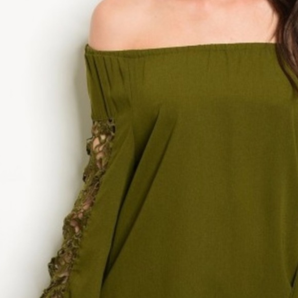 OLIVE GREEN TOP - Picture 3 of 3